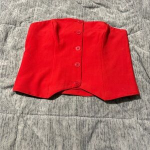 Express Vibrant Red Top